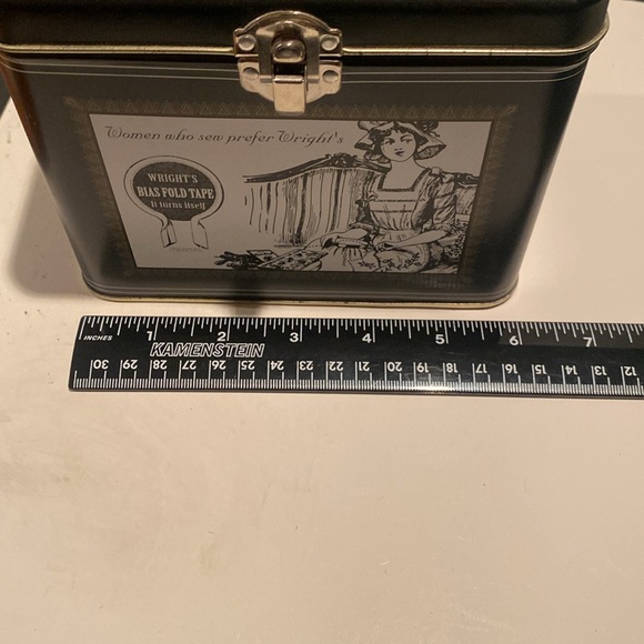 NWT Wright’s Bias Fold Tape & Trimmings Tin, The Sewing Room Labor Saver - Picture 4 of 7